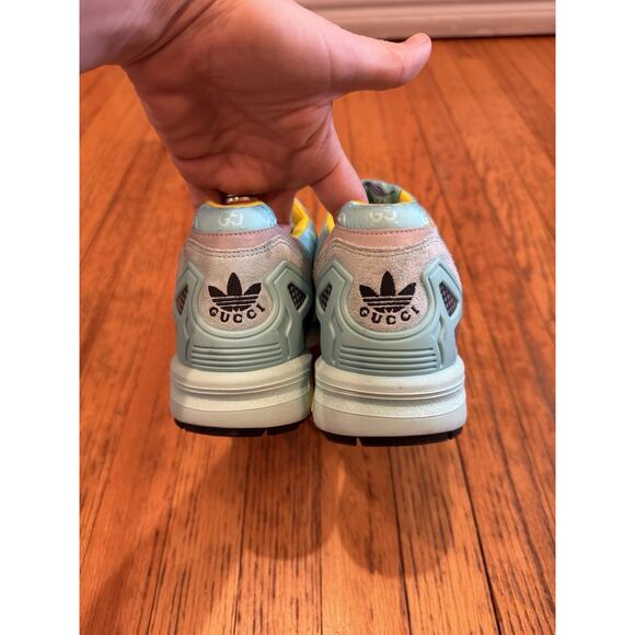 adidas Gucci x ZX 8000 Aqua GG Monogram Size 9 New W/ Defect - Picture 6 of 10